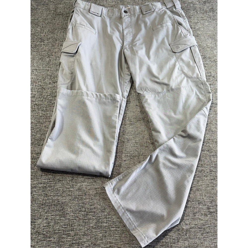5.11 Tactical Cargo‎ Pants Mens 34 Grey Ripstop Utility Workwear 1168
